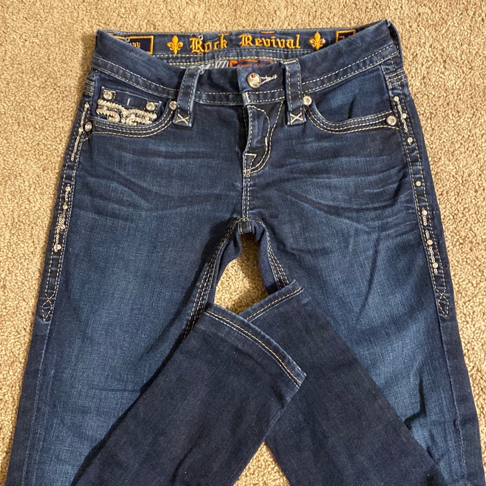 - Rock revival skinny jeans